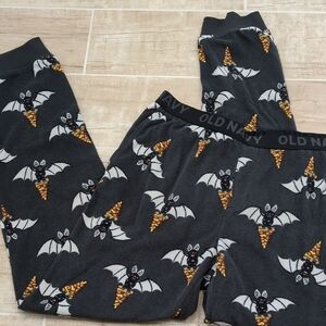 Old Navy Black Pajama Pants with Bat and Candy Corn Print